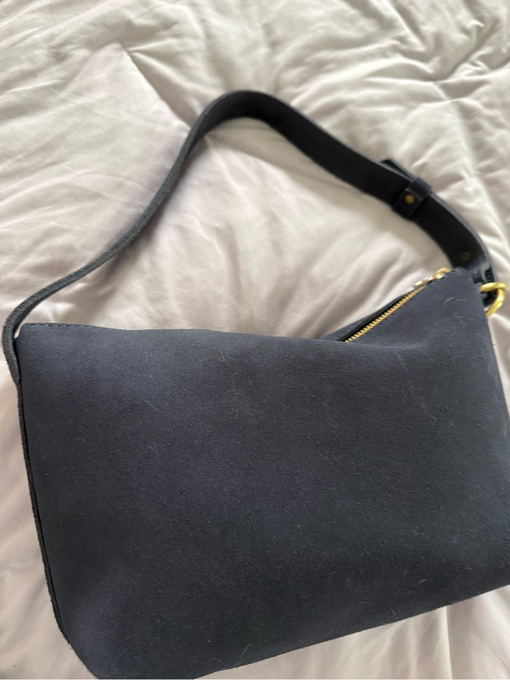 Portland Leather Blue Large Slouchy Purse - Picture 2 of 2